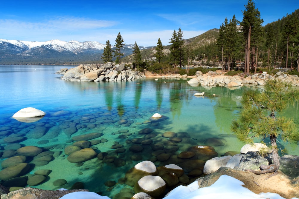 clear waters of Lake Tahoe