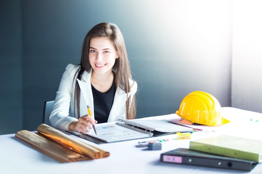 independent contractor taxes contractor smiling young woman sitting