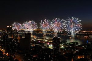fireworks show on the 4th of july day