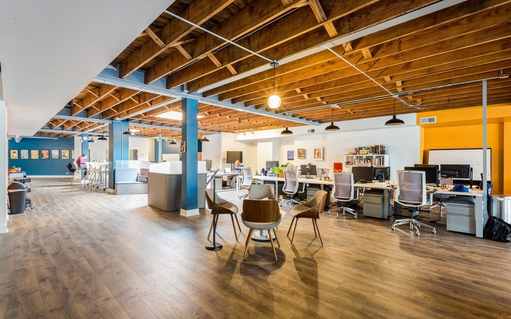blueprint blueground coworking space chicago second shift open office