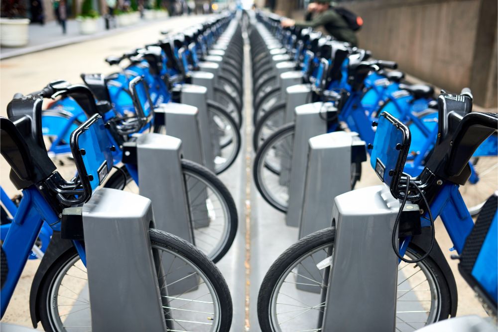 nyc transport options citi bike station