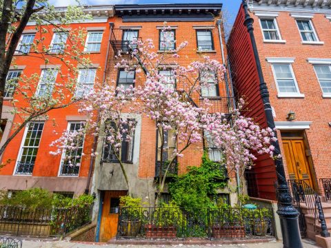 nyc housing Chelsea neighborhood of New York City in the Spring