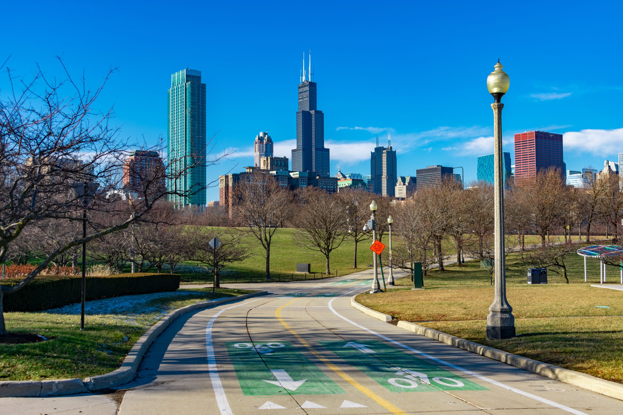 Lakefront trail in Chicago