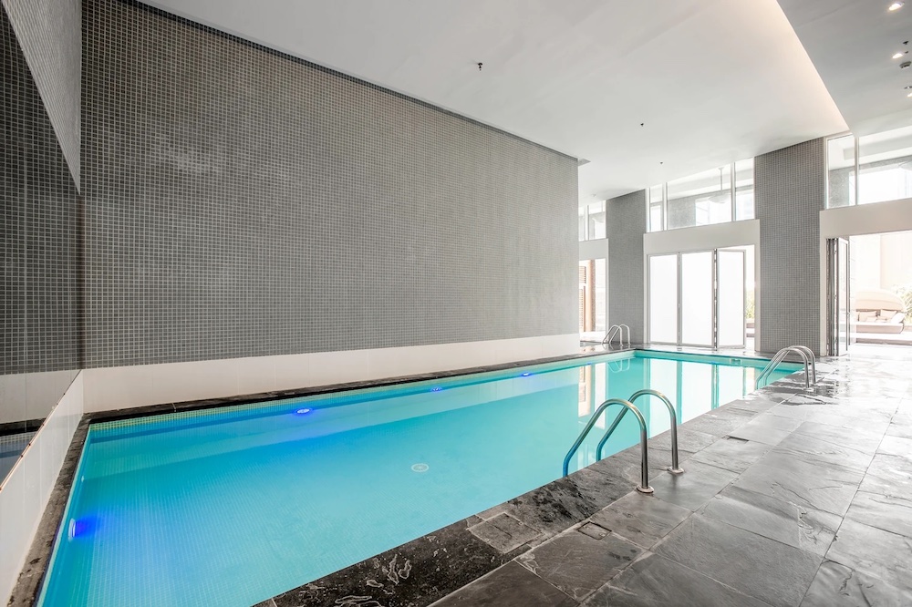 a dubai apartment with pool