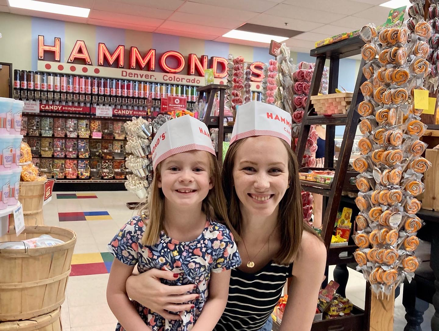Mom and daughter at Hammond's Candy