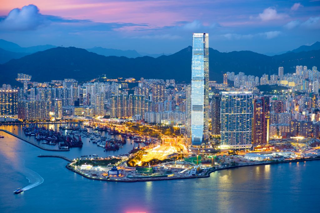 West Kowloon at sunset