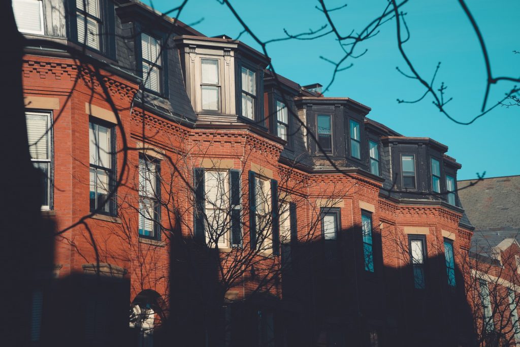 Apartment building in Beacon Hill, Boston