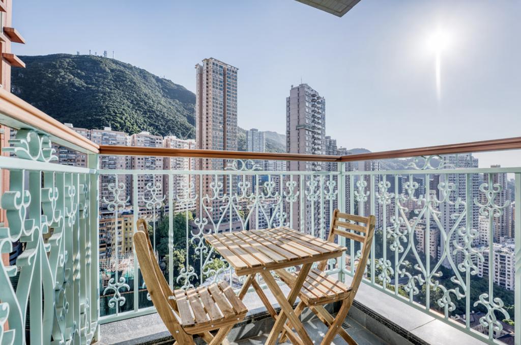 Hong Kong apartment balcony view