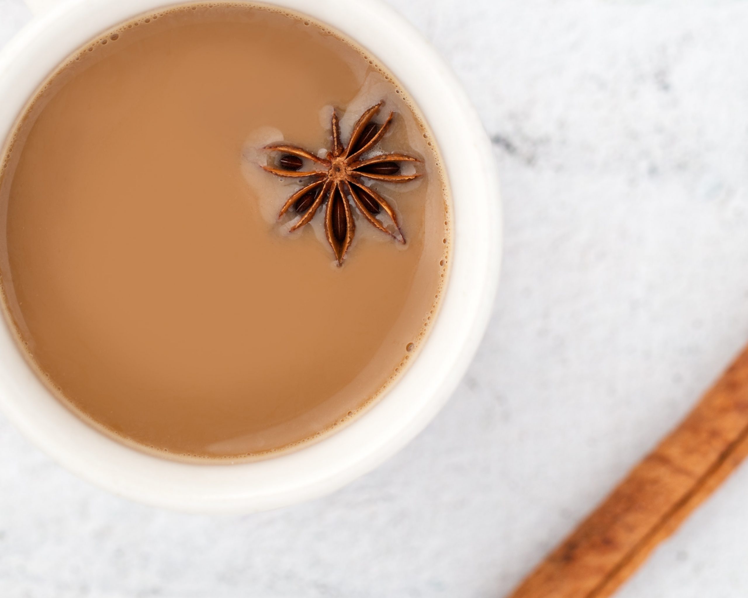 Brown tea in cup